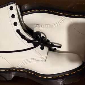 Dr. Martens White Combat Boots